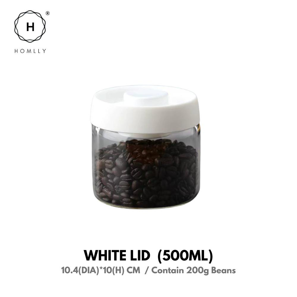 HOMLLY Luft Food Storage Glass Canister Container with Airtight Lid (X3PCS)