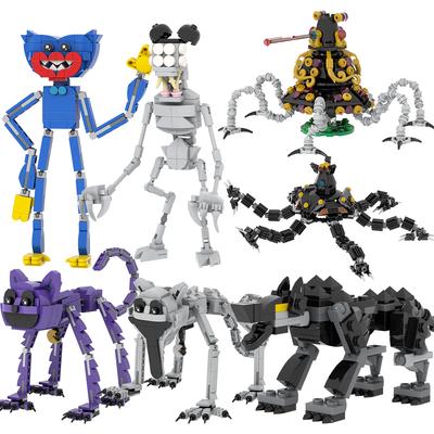 20CM 7PCS MOOXI Variety Game Characters Poppy DIY Diorama Assembly Model Kit For Adults Building Blocks Set Children Toys MOC Bricks Gifts