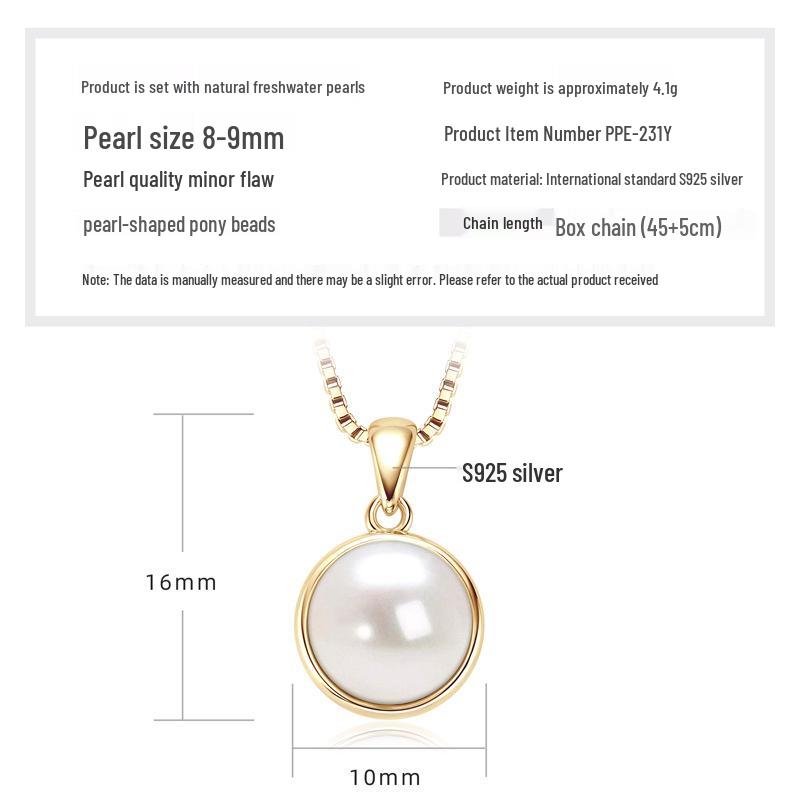 Double Layer Freshwater Pearl Choker Necklace, s925 Sterling Silver, 18k Gold Plated, Gift for Christmas and Qixi
