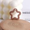 30x29mm Macaron Color Solid Hollow Cartoon Star Charms With Hanging Hole Acrylic DIY Earrings Ornaments Jewelry Accessories