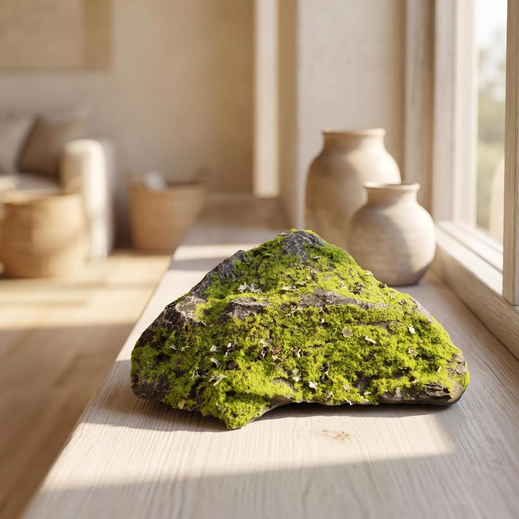 Faux Moss Rock Lifelike Artificial Irregular for Photographers