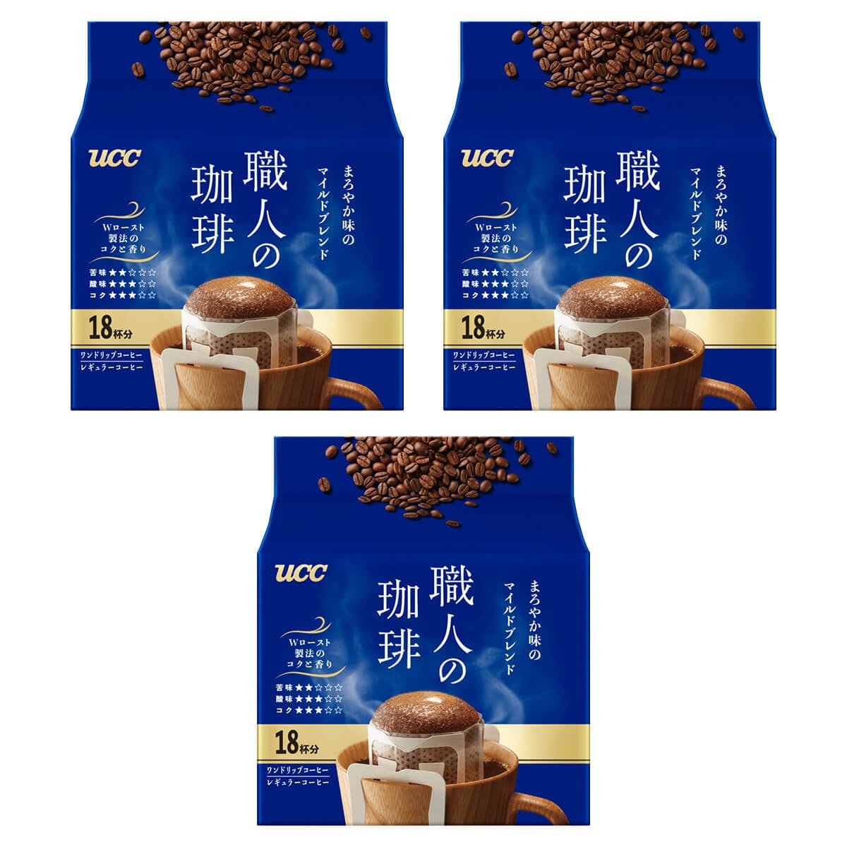 

UCC Artisan Coffee Drip Coffee Mild Flavor Blend 54 Cups Cups x (18 3) [Roasting]