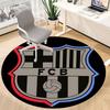 1PC Barcelona Football Club Office Round Rug, Non-slip, Soft and Durable Office Rug for Interior Decoration, Perfect for Office, Beautiful Decoration