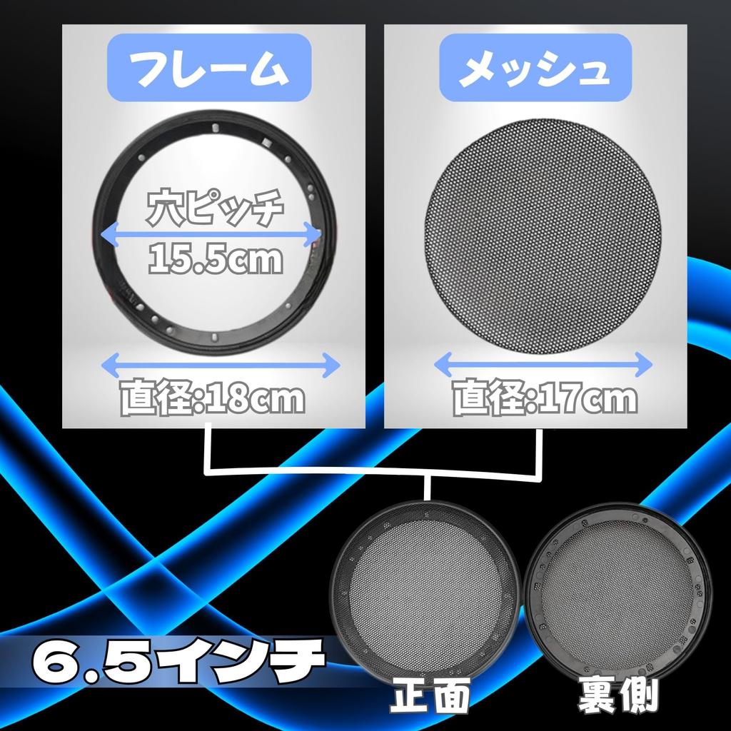 RYOTBASE Speaker Mesh Net Grille Cover Woofer Audio Car Home Universal Mounting Screws Repair