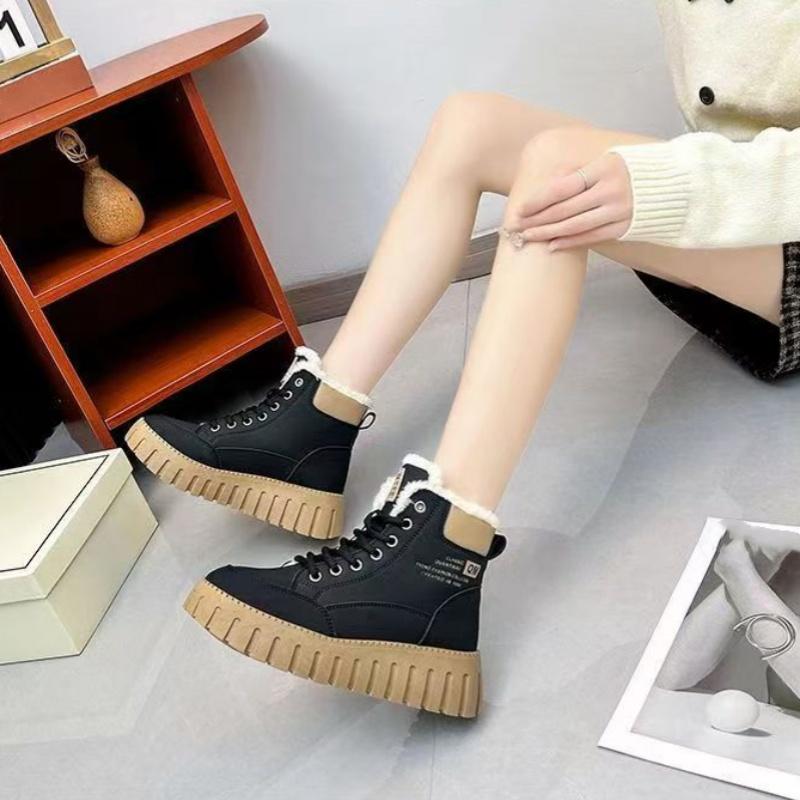 Winter  Round Toe Comfortable Flat Bottom Casual Women's Boots Fashionable New Style Elegant Sports Short Boots