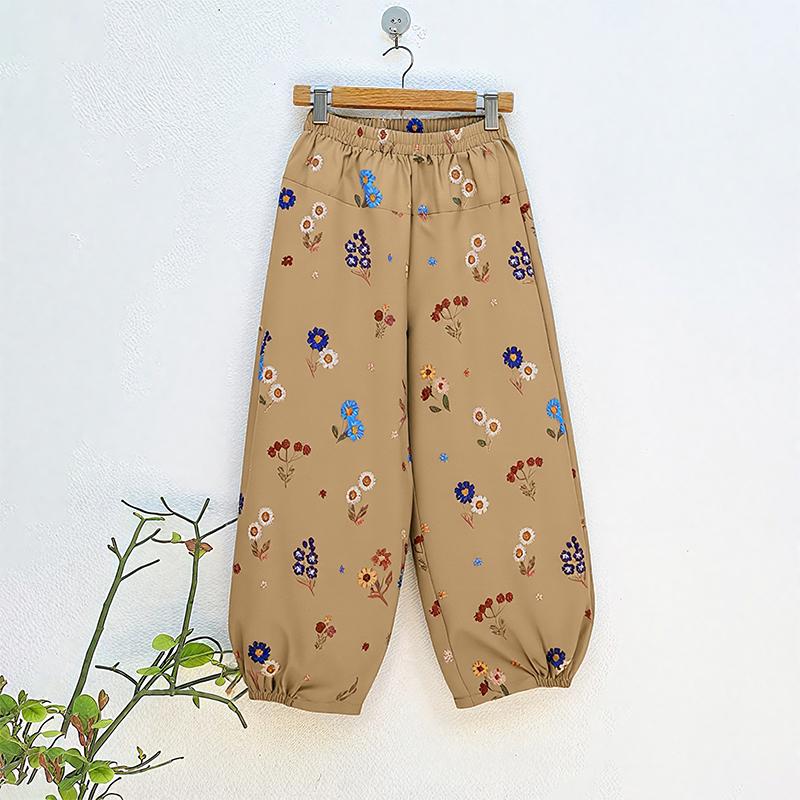 

ZANZEA Женские повседневные брюки свободного кроя с эластичной талией и принтом 5XL хаки