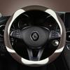 Housse de volant de voiture en cuir microfibre, accessoires automobiles pour Renault Scenic 1 2 3 4 Grand Scenic Megane