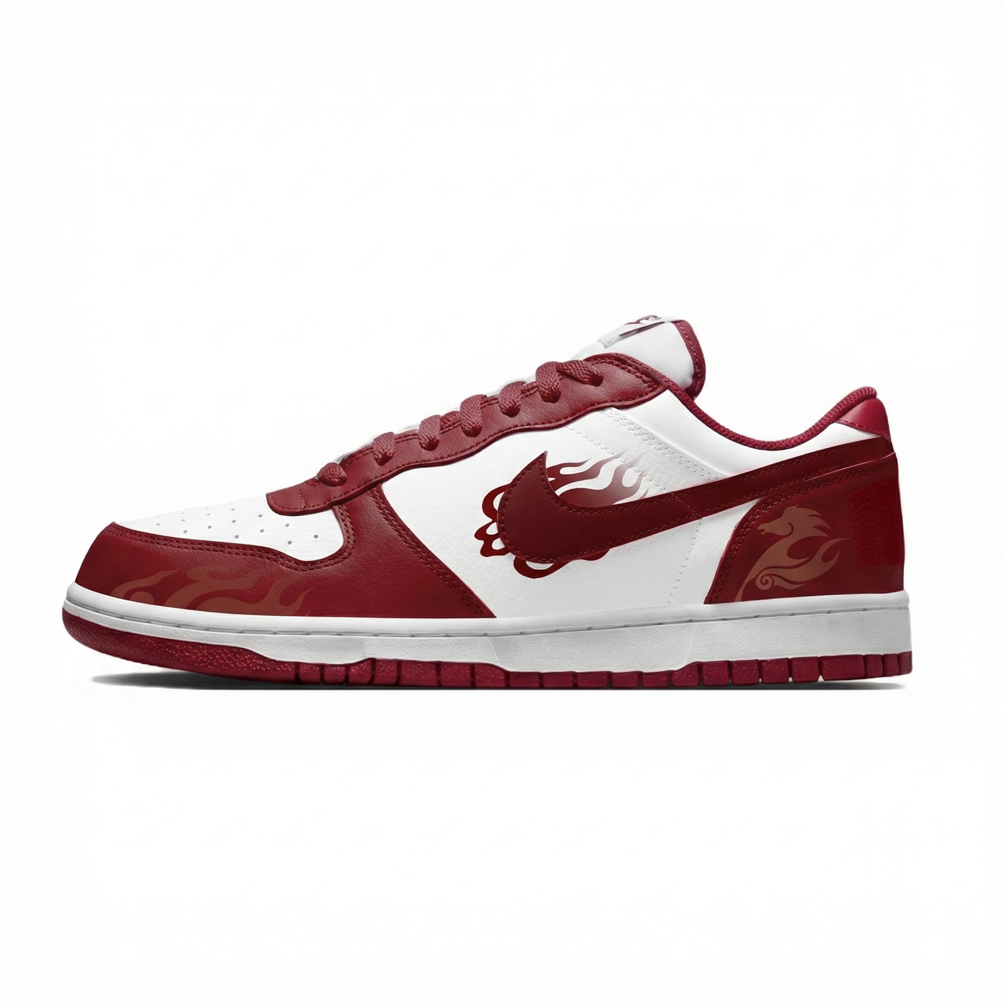 

Nike Big Lemon Joy Abrasion Resistant Breathable Low top Skateboard Shoes Men s Red 355152-150(Team399-) 44.5