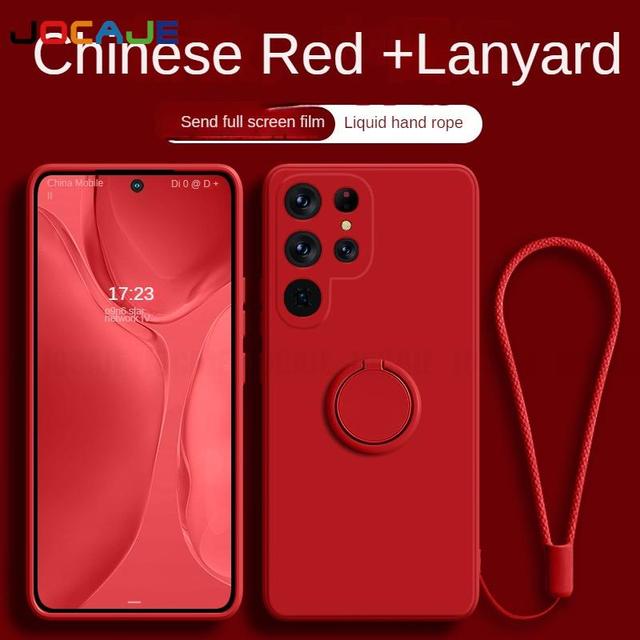 Жидкий силиконовый ремешок с кольцом-подставкой — фото 12