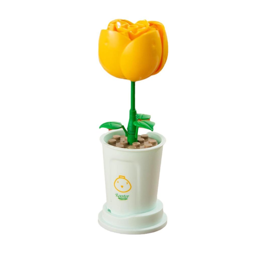 Lego-Compatible Flower Pot Planter: Succulent & Ornament Holder Gift for Teachers & Girls