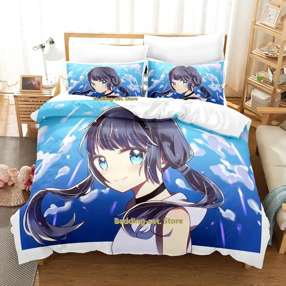 New Weathering With You Bedding Set Single Twin Full Queen King Size Bed Set Adult Kid Bedroom Duvetcover Sets Anime Bed