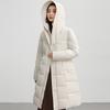 Fall and Winter Women's Loose Long Jacket with Hoodie Lady Coat
