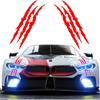 New 1pcs Claw Marks Headlight Decal Car Sticker Monster Claw Marks Car Headlight Stripes Scratch Vinyl Decal Universal For Most