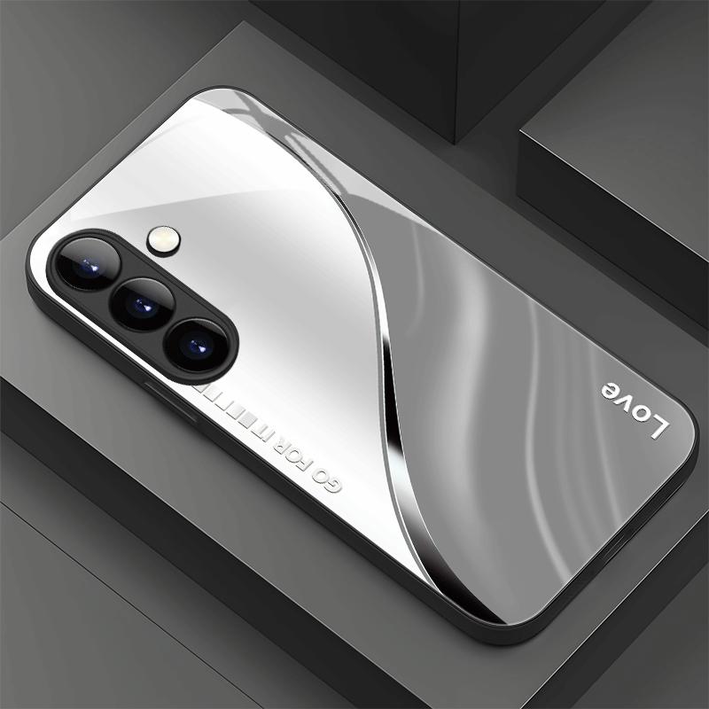 Business Aesthetic fashion phone cases s26 ultra case Glass Phone Case for Samsung Galaxy S26 S25 S24 S23 S22 FE Ultra Plus