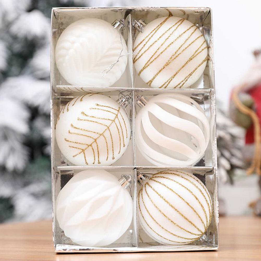 Hanging Decor Perfect for Bridal Shower Party 6PCS Christmas Ball Ornaments