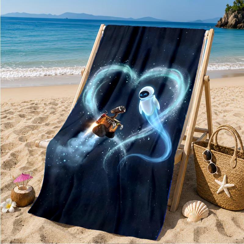Heart In Space Adventure Beach Towel Microfiber Beach Towel, Lightweight and Quick-Dry, for Summer Travel, Swimming Pool Fan Birthday Gift