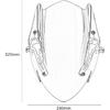 Motorcycle Windshield Deflector with Mounting Bracket Double Bubble Windscreen Compatible with GSX-S750 GSXS750 GSXS 750 2017 2018 2019 2020 2021