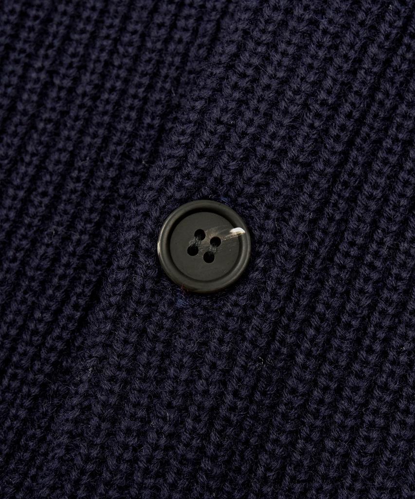 Toffee Oversized Round Neck Knit Cardigan (Navy)