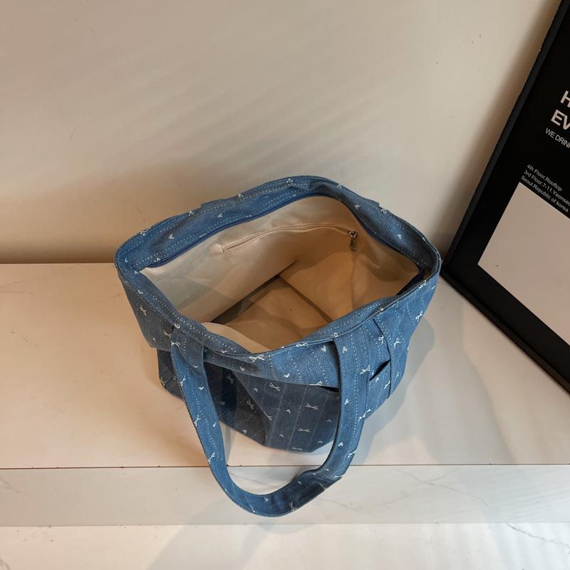 Denim Tote Bag Women Shoulder Crossbody Bag
