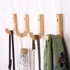1/2/3Pcs Solid Wood Wall Hooks Coat Clothes Hats Hanger Hook Vintage Wooden Mounted Hooks For Kitchen Bathroom Decoration