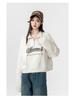 European Style Stand Collar High Waist Sweatshirt for Women - Plus Size, Slimming, Loose Fit, Short Top for Spring & Autumn 2025