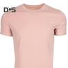 Men Shirt Top Round Neck Short Sleeve Solid Color Design Soft Breathable Regular Fit Casual Sports Fitness Shirt Daily Wear
