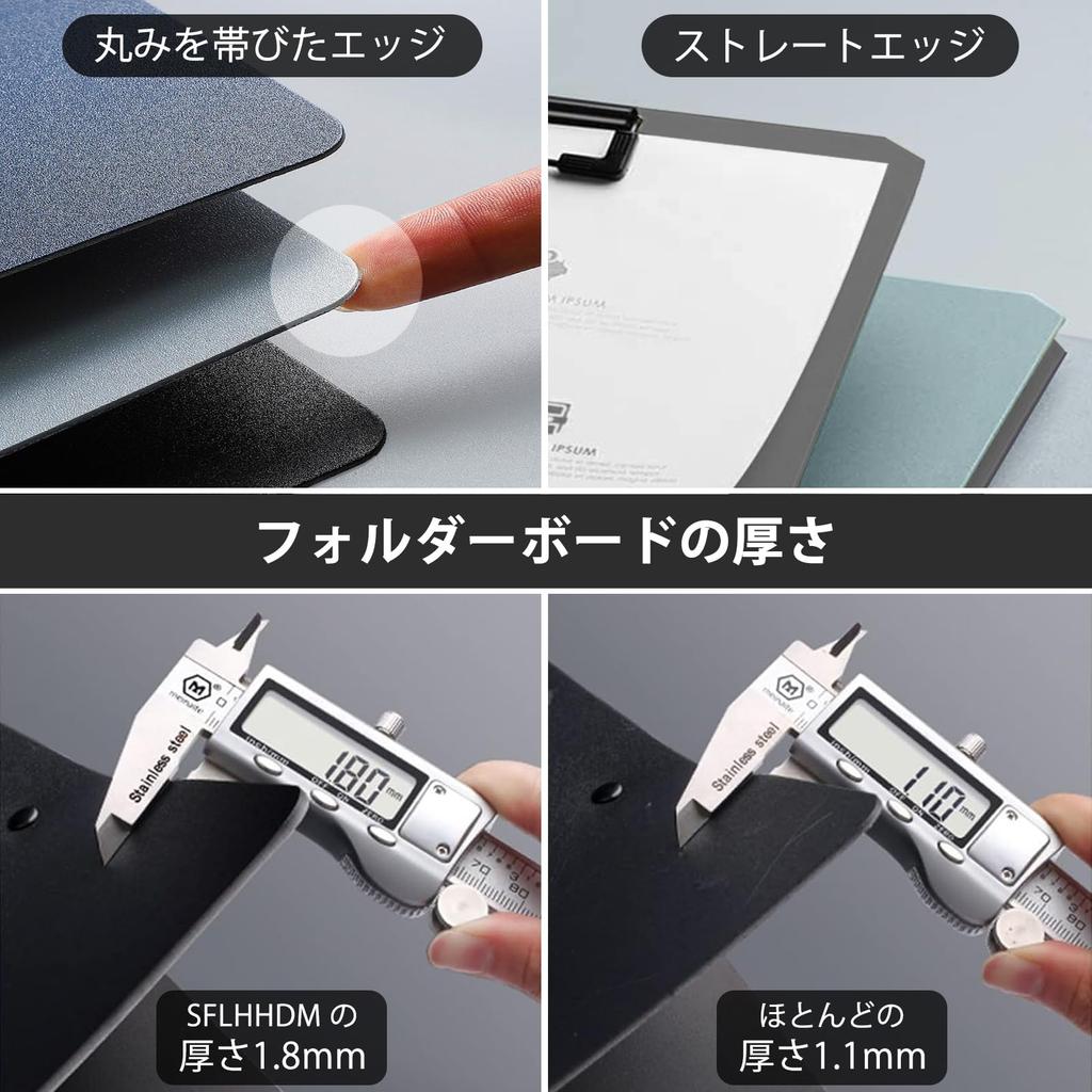 SFLHHDM Clip Holder A4 Binder Folding Clipboard Thin and Portable File Management Convenient Clip File Foam Stylish Multifunctional Writing Board Slim