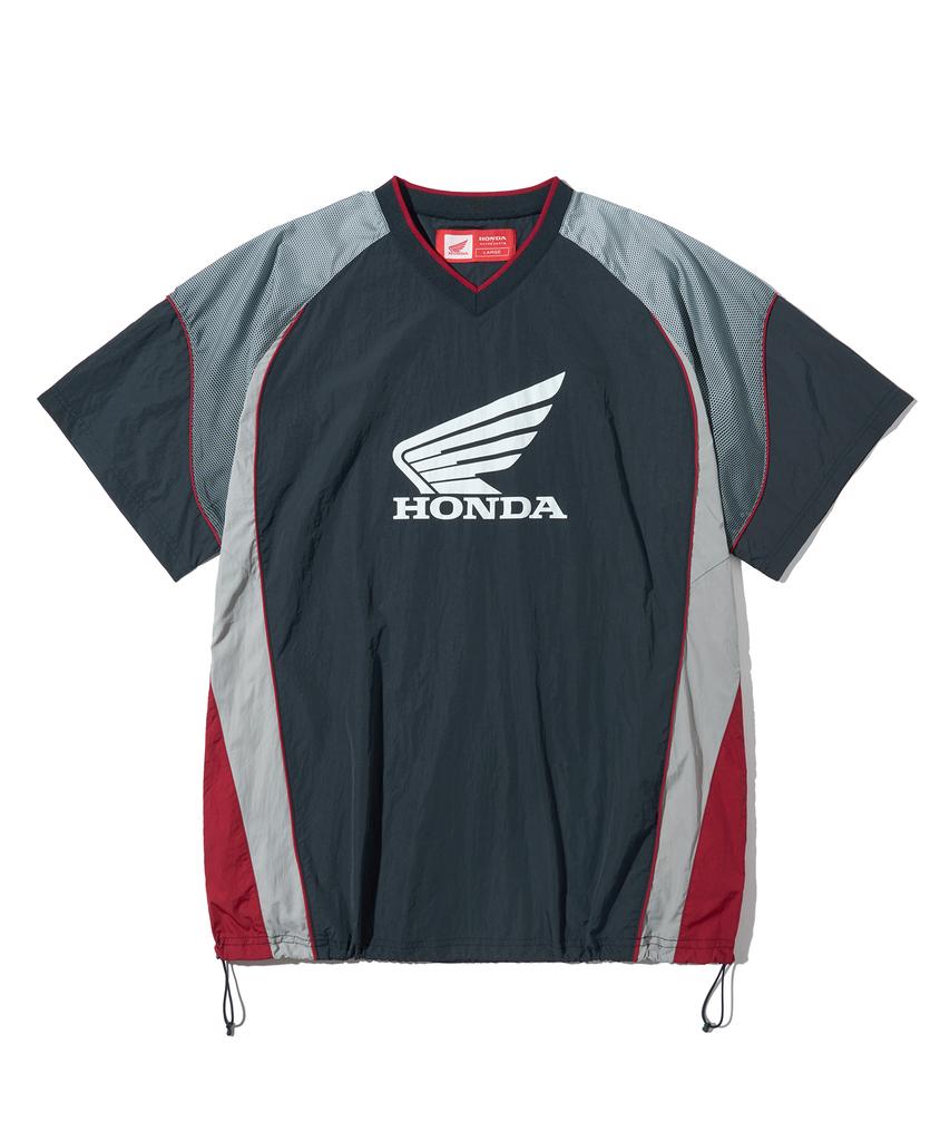 PHYPS MOTORCYCLE Speed Track Nylon T-Shirt Navy