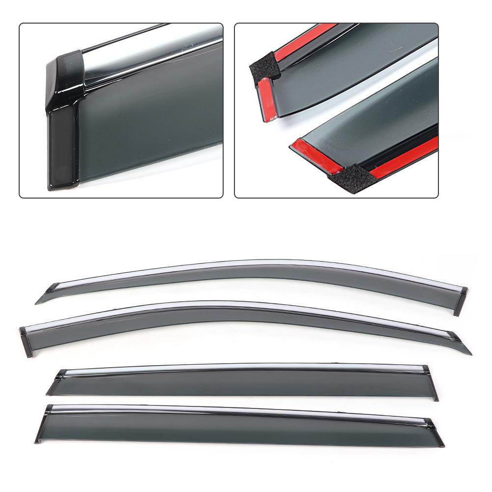 4Pcs Set Modified Rain Sun Guard Window Deflector Visor Fit for Rogue 2014 2019
