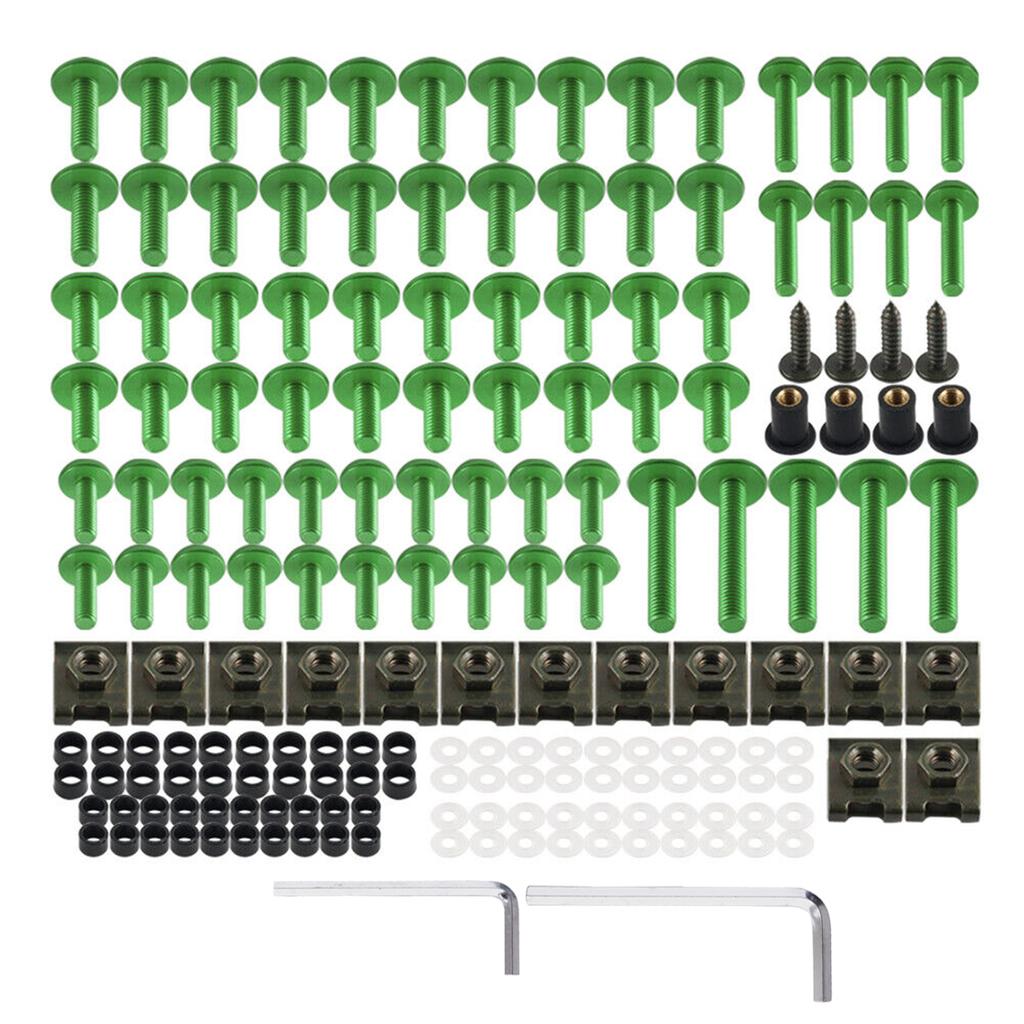 Fairing Bolts Kit Fit for Kawasaki Ninja EX 250 250R 300 400 500 500R 1986-2017 2018 2019 Black/ Red/Blue/Gold/Silver/Green