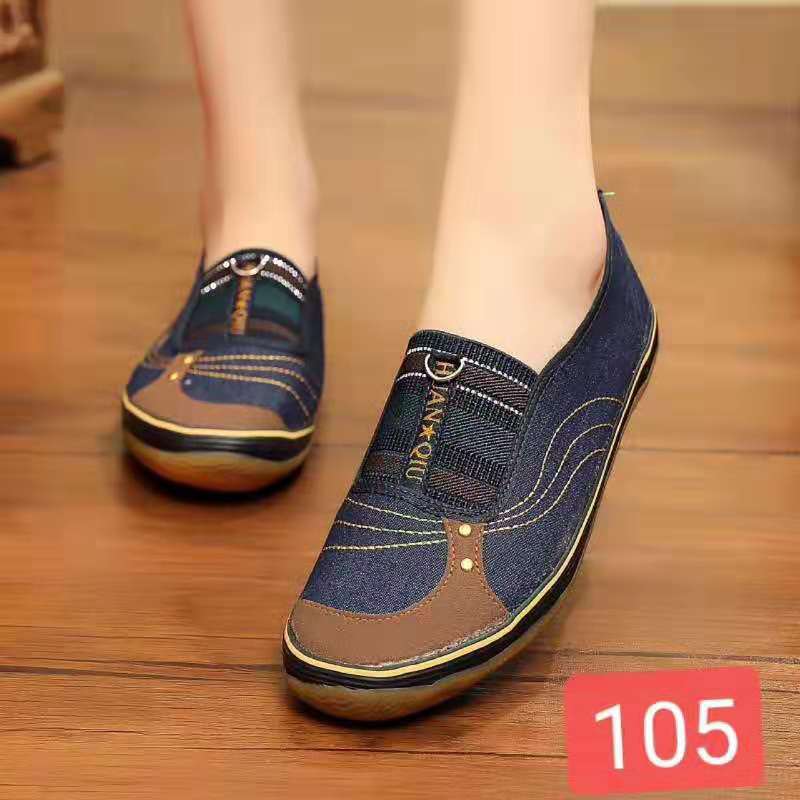 2025 spring and autumn new old Beijing cloth shoes women's field shoes middle-aged and elderly mother shoes one-pedal labor shoes