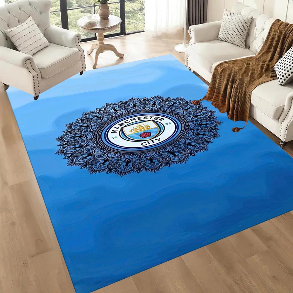 Manchester City Floor Rug Office Rug Perfect For Hallway Foyer Kitchen Game Room Antislip Rug Decorate Offices Birthdaychristmas Gift