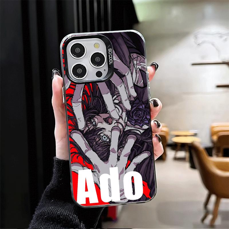 Ado Cartoon K-Kyogen X Uta Shockproof Phone Case for iPhone 17 Air 16 16E 15 Pro Max 14 Plus 13 Mini 12 Back Cover Anti Fall Fun