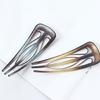 6pcs Unique Shape French Hair Clip with 3 Internal Teeth Designs For Women’s Vintage Hairstyles And Daily Fashion Needs