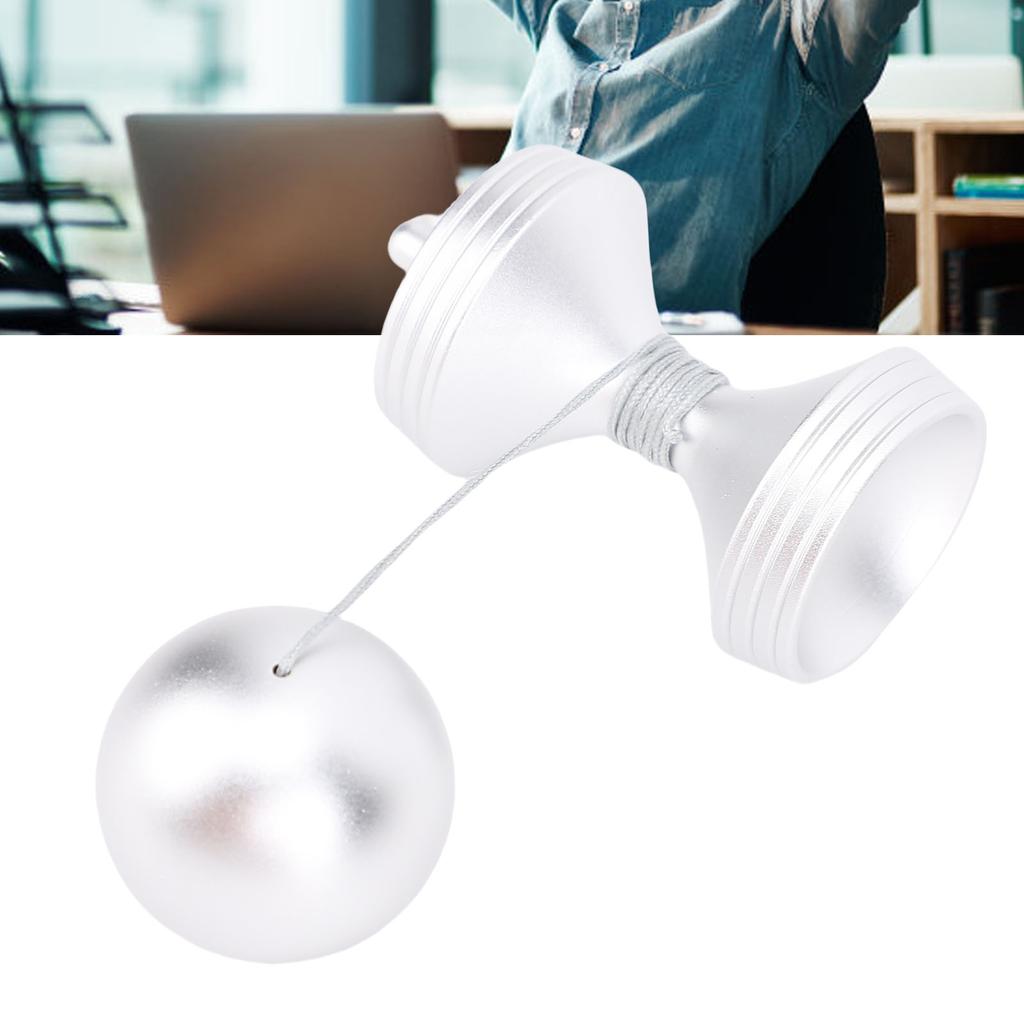 Desk Toy Stress Relief Rotating Gyroscope Desktop Decompression Toy with Silicone Cover for