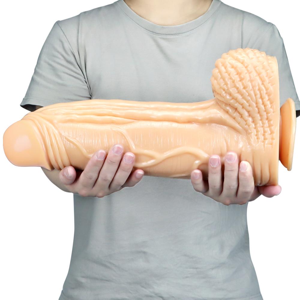 39*10cm  Stretching Giant Butt Plug Dildo Horse Penis Black Dick Fisting Pegging BDSM Slave Realistic Dildo Adult Sex Toy