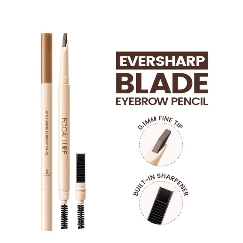 FOCALLURE - Anti-vlekken Wenkbrauwpotlood - 3 Kleuren