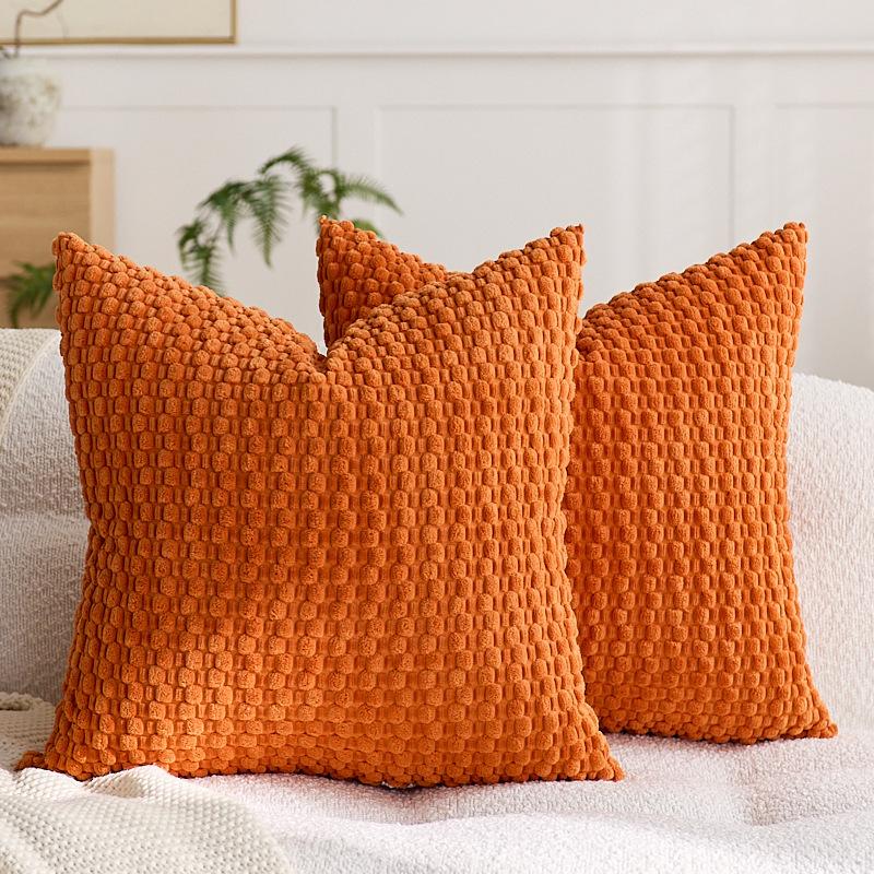 2PCS Popular Cross-Border Bubble Pillow Covers Cushion Covers, Corduroy Pillow Covers, High-End Pillow Covers, Waist Pillow for Home Sofa and Bedroom,