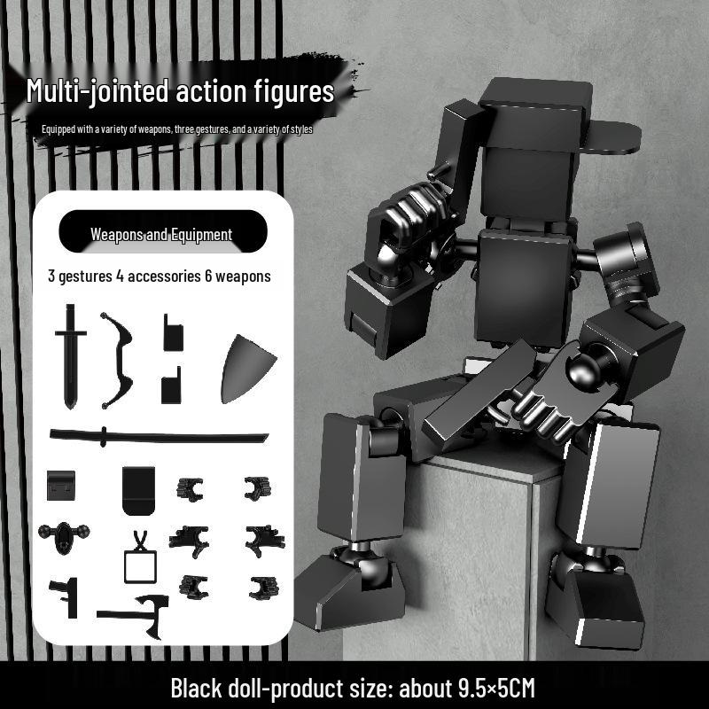 Lucky 13 Articulated 3D Printed Mini Action Figure with Personalized Joints