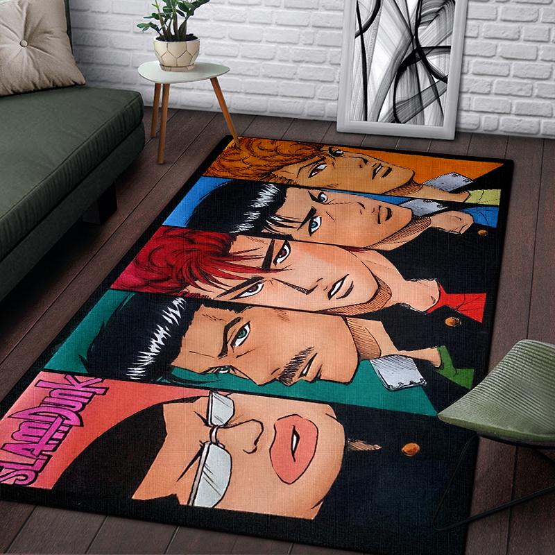 SLAM DUNK benutzerdefinierter Teppich Wohnzimmer Küchenmatte Fußmatte Yogamatte Heimdekoration Waschraum Bodenmatte Teppiche für Wohnzimmer