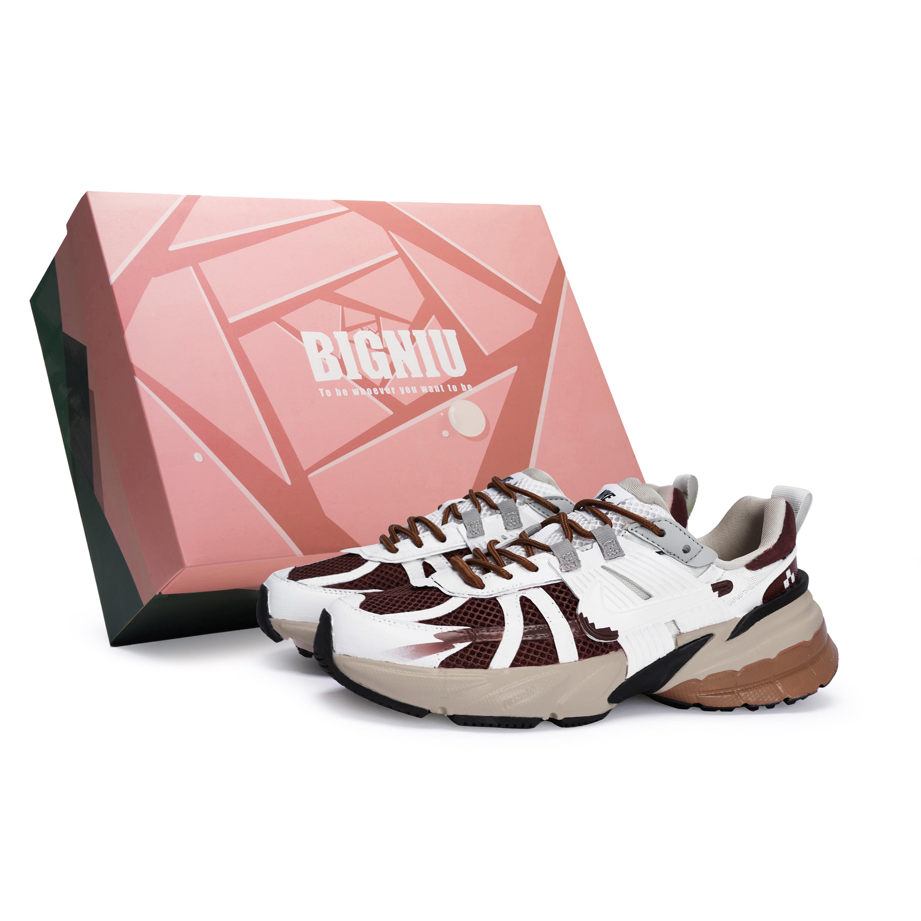 

Nike V2K Run Cushioning Slip Resistant Low top Casual Running Shoes Women s White Brown FD0736-100(Team80-S-BOX) 35.5