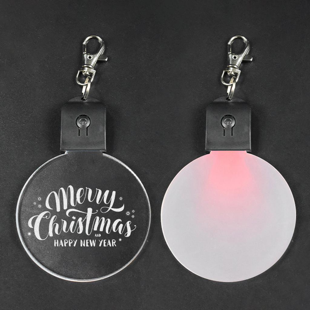 Creative Christmas Tree Ornament Transparent Blank Acrylic Pendant Easy To Assemble Decoration for Holiday Gifting