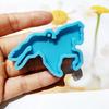 Cowboy Hat Horse Keychain Silicone Mold with Hole Pendant Handmade Mold