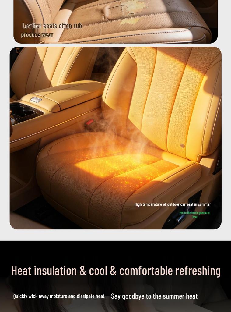 Universal Breathable Ventilation Seat Cushion for 26 Hyundai Models - All-Season Car Interior Mat