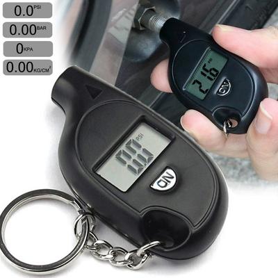 Mini Digital Lcd Display Tire Gauge Car Mini Keychain Tire Air Pressure Tester Meter Auto Car Motorcycle Tire Safety Alarm