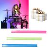 5A Fluorescent Drum Stick Glow In The Dark Light Up Drum Sticks Wear Resist Jazz Drum Stick for Stage Performance Tool
