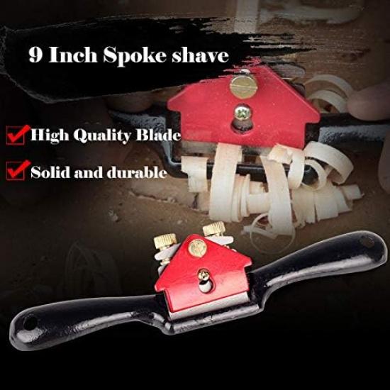 

Adjustable SpokeShave with Flat Base, Metal Blade Wood Working Hand Tool and Mini Woodworking Flat Hand Planer Edged Wood Carpenter Woodcraft Tool