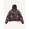 2026 Skull Print Hoodie Men - Lightweight Air Layer Sweatshirt Casual Streetwear Long Sleeve Pullover With Front Pocket