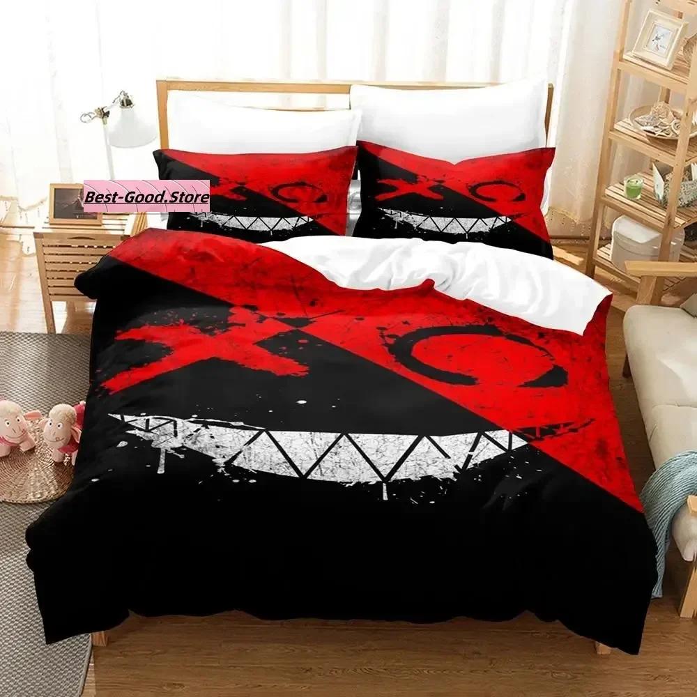 Devil Smiling Face Bedding Set Single Twin Full Queen King Size Bed Set Aldult Kid Bedroom Duvetcover Sets 3D Print