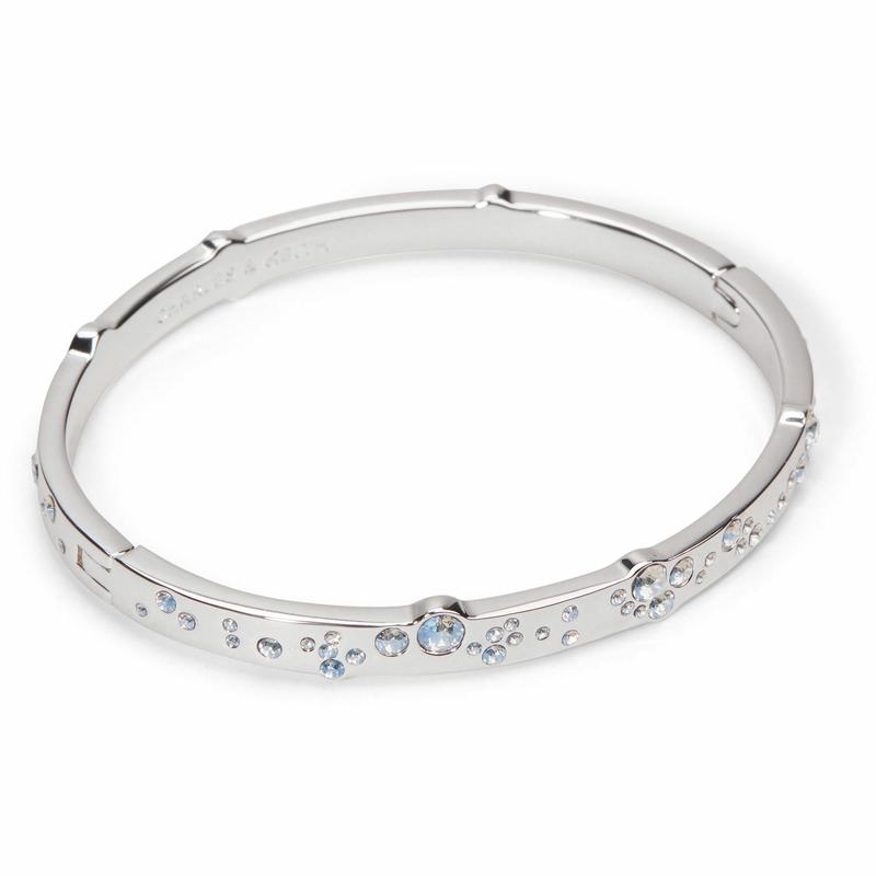 CHARLES&KEITH Small ck spring high-looking popular versatile style simple bright diamond temperament ring dinner party annual CK5-12120414-Silver R